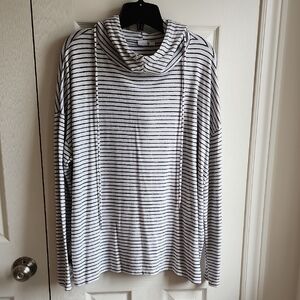 GAP Black and White Striped Hoodie